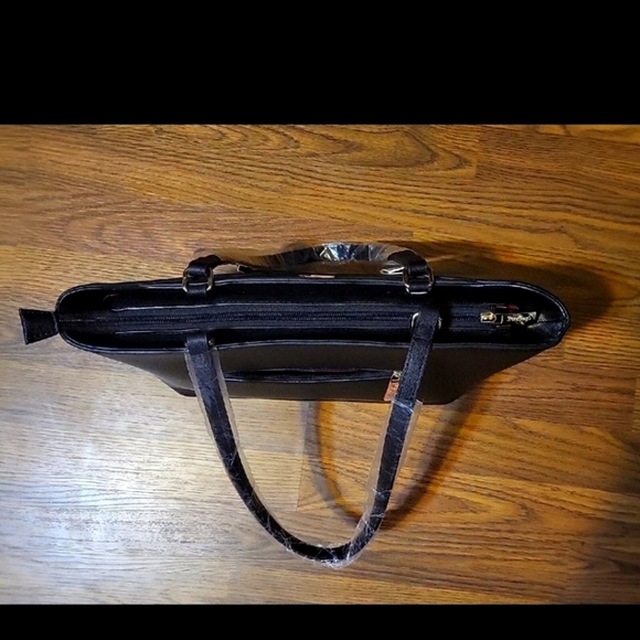 Darlings Black Vegan Leather Shoulder Bag GS-558 | NWT Stylish Handbag Purse - Picture 6 of 11